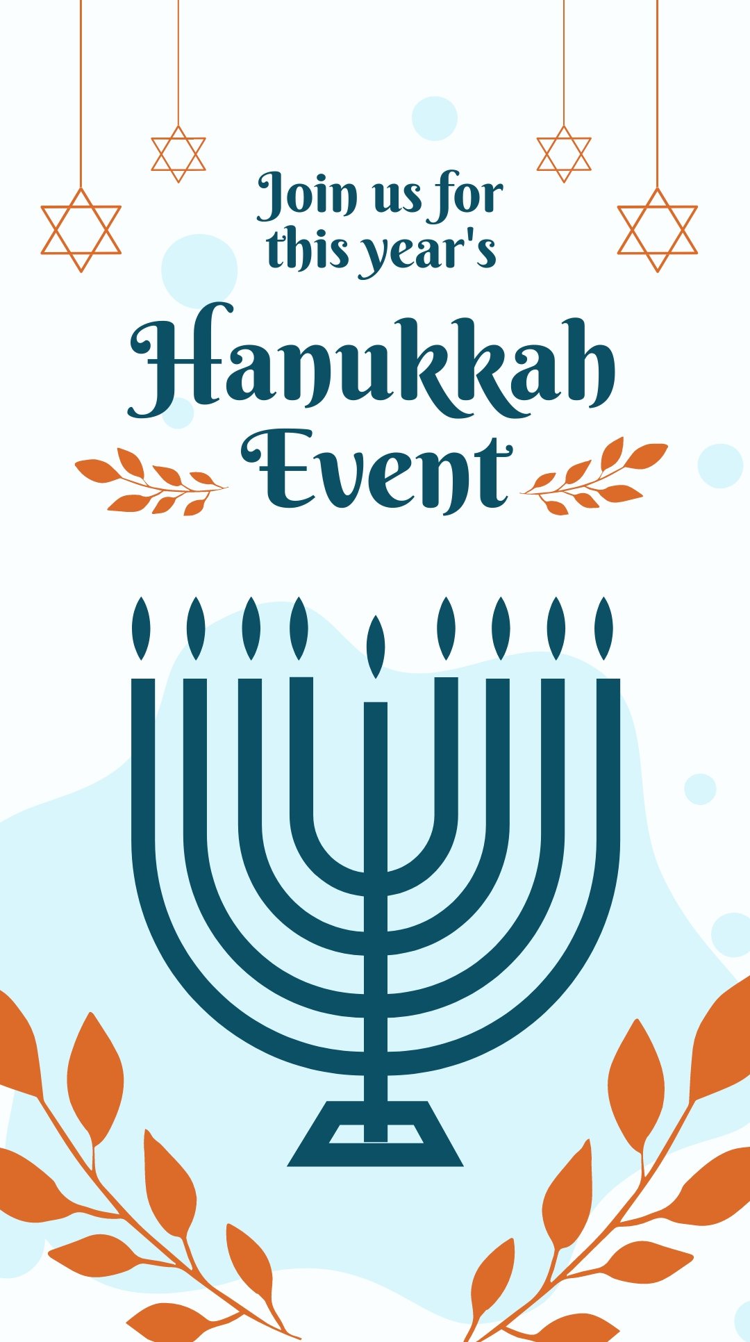 Free Hanukkah Event Instagram Story Template