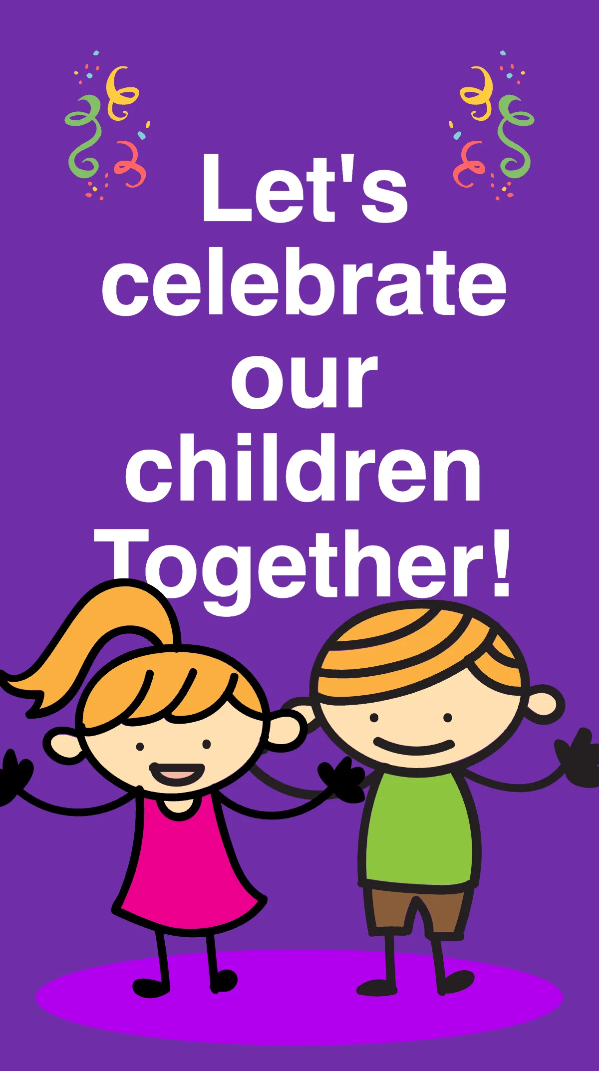 Free Happy Childrens Day Instagram Story Template to Edit Online