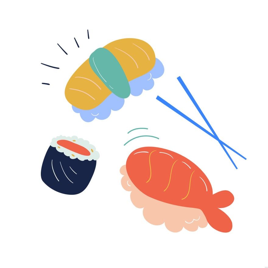 Free Sushi Illustration
