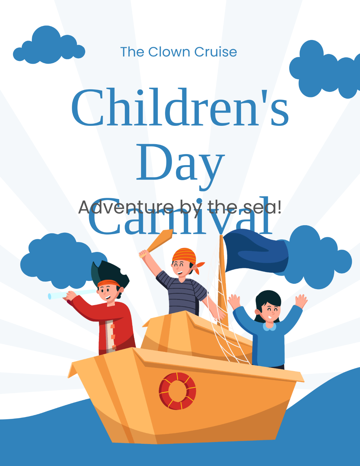 Free Children's Day Carnival Flyer Template