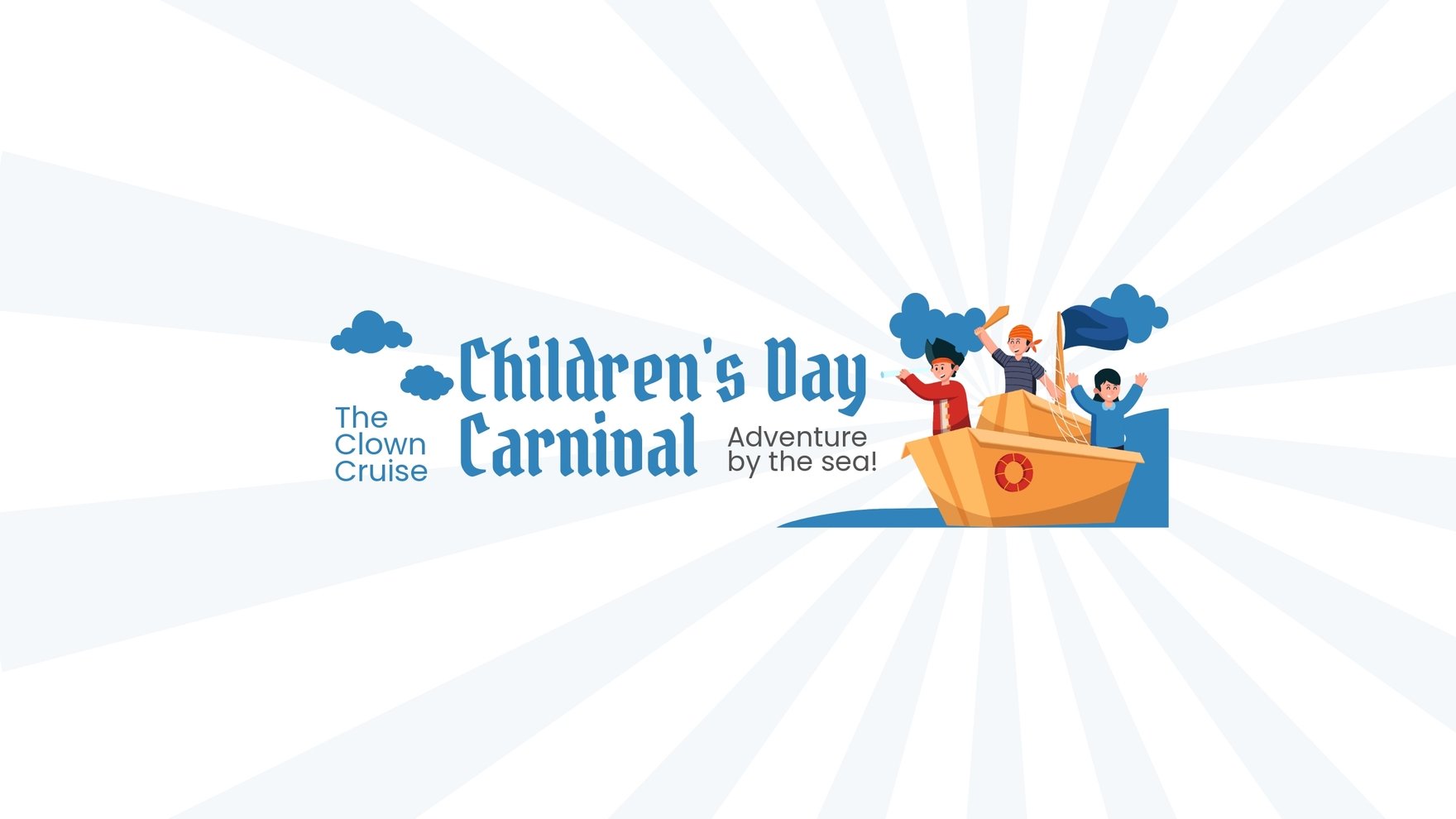 Children's Day Carnival Youtube Banner Template
