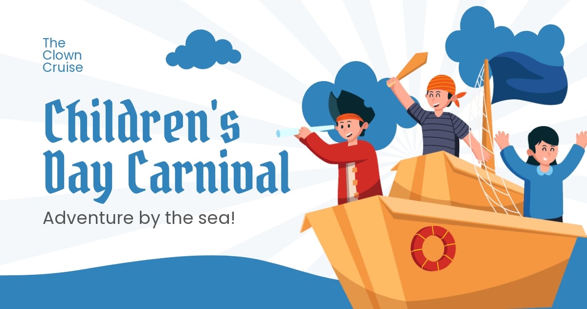 Free Children's Day Carnival Facebook Post Template
