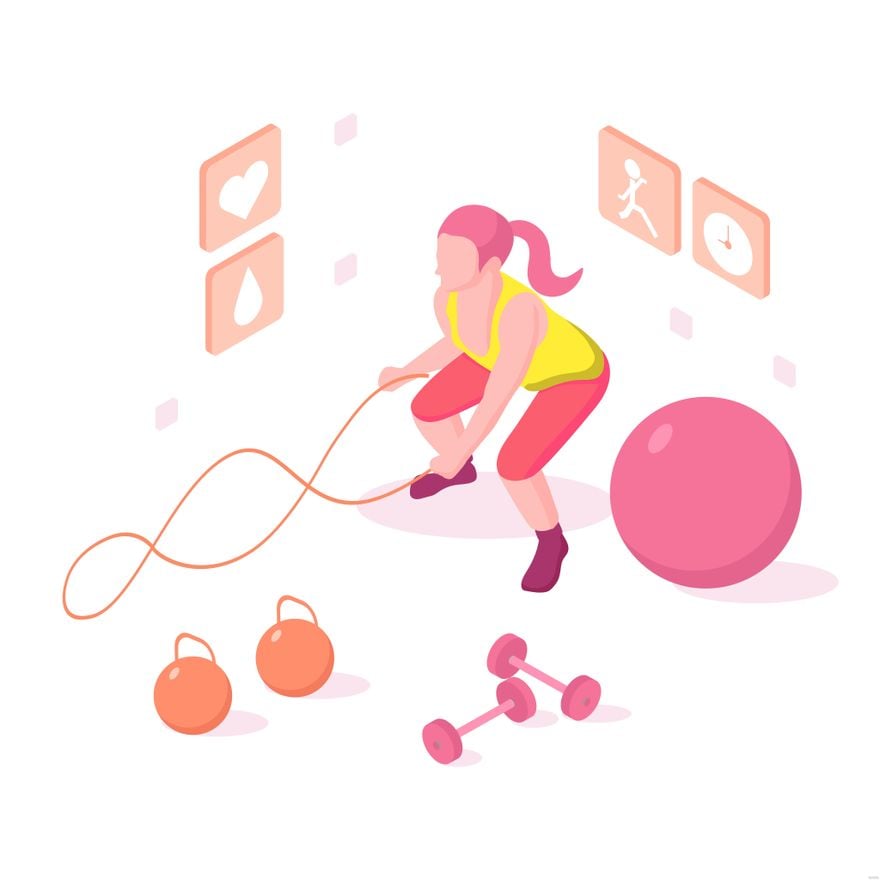 Isometric Fitness Illustration