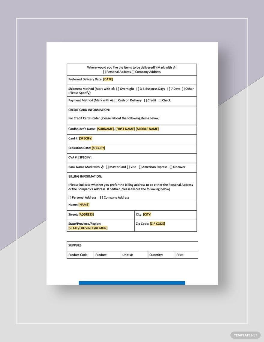 Office Supplies Request Template Download In Word Google Docs Apple 