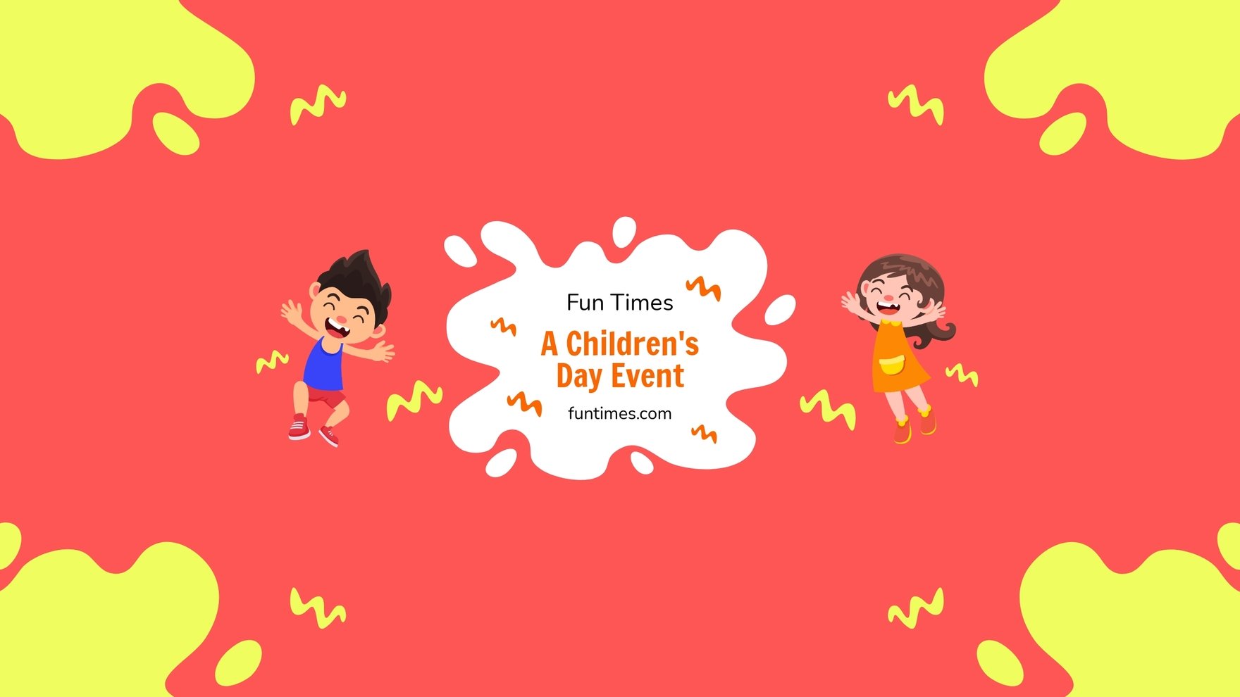 Children's Day Event Youtube Banner Template