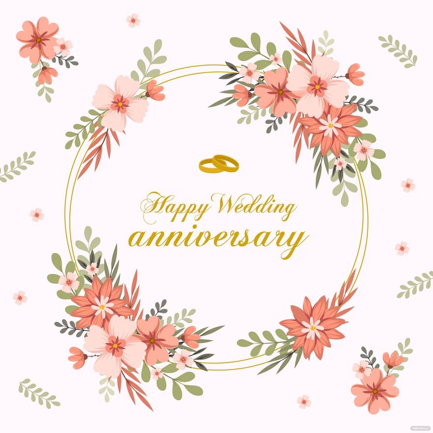 Wedding Anniversary Vector in Illustrator, SVG, JPG, EPS, PNG ...