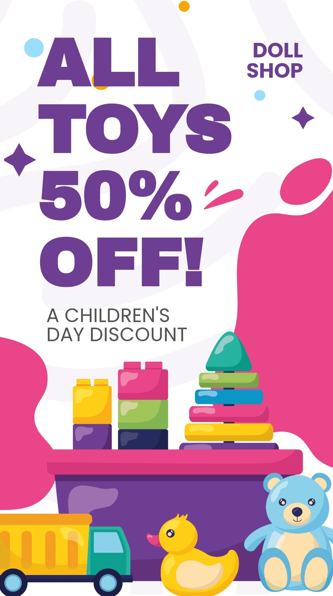 Free Children's Day Offer Instagram Story Template