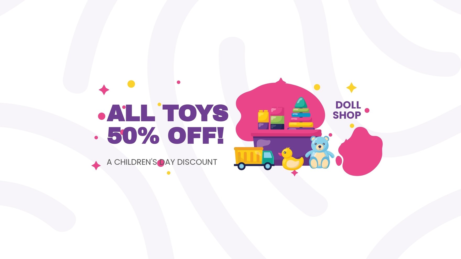 Free Children's Day Offer Youtube Banner Template