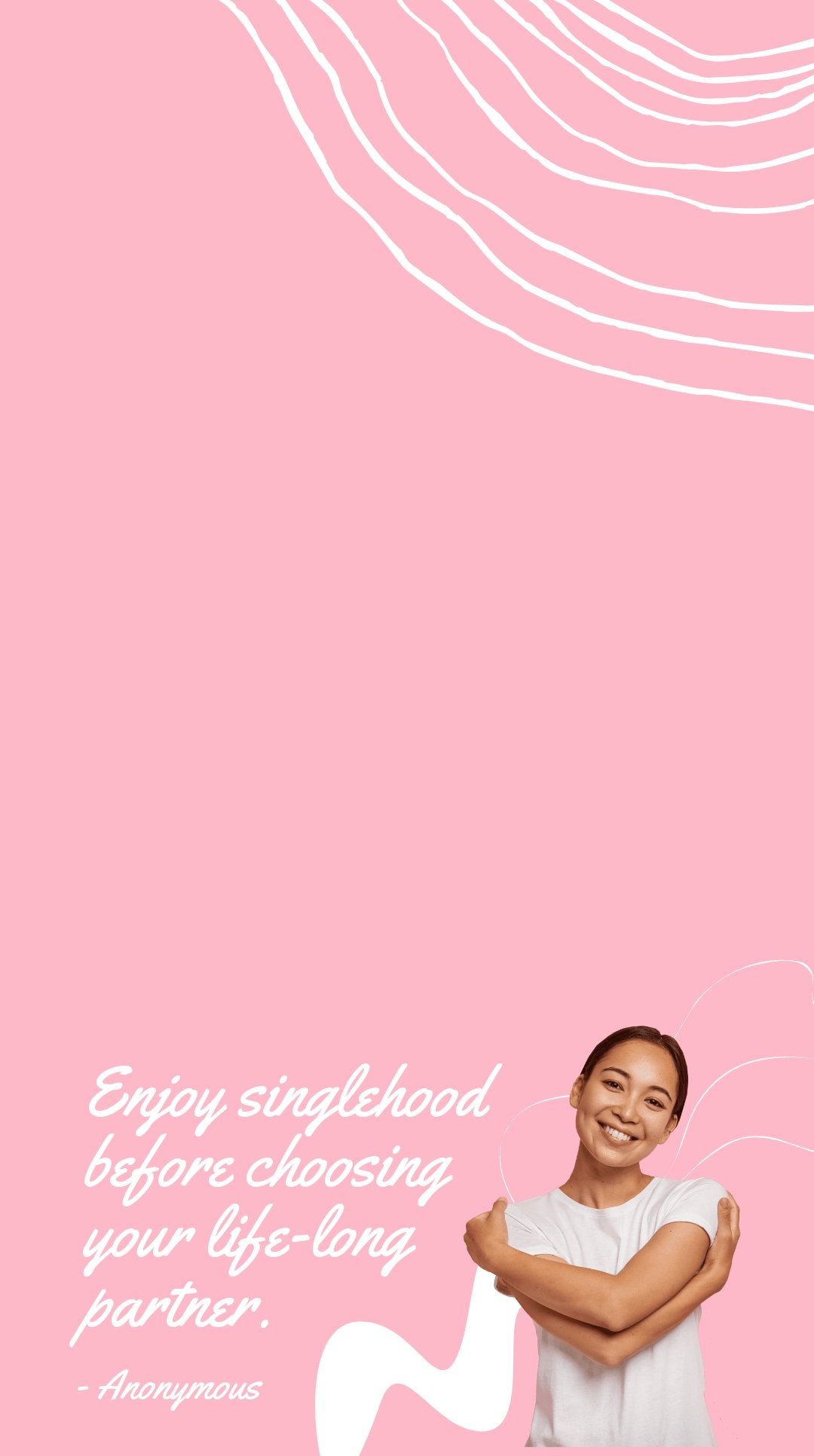 Singles Day Quote Snapchat Geofilter Template