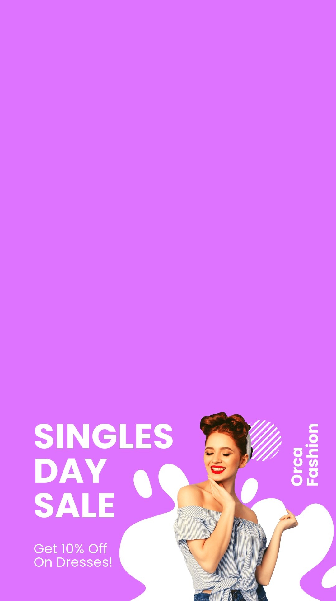 Free Singles Day Sale Snapchat Geofilter Template