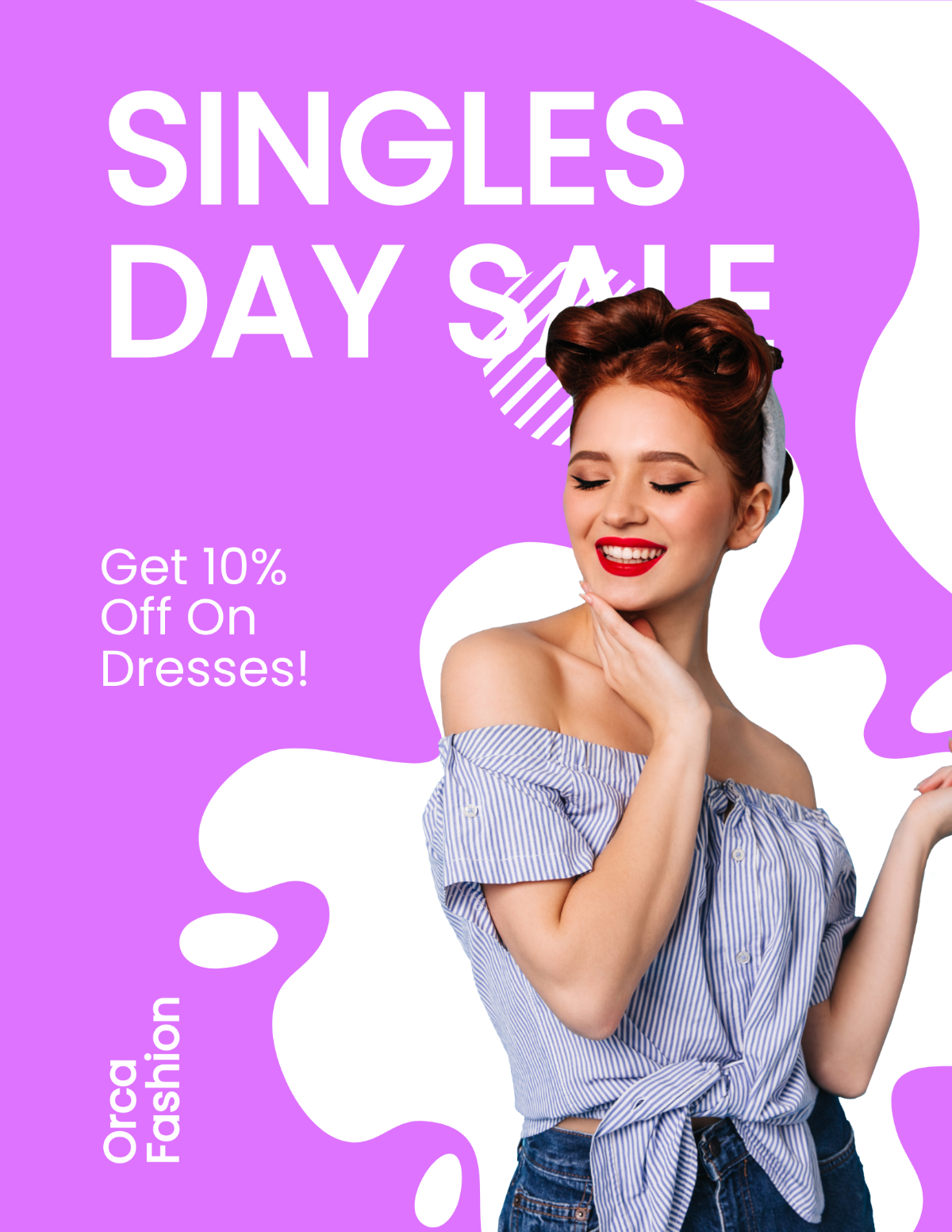 Singles Day Sale Flyer Template