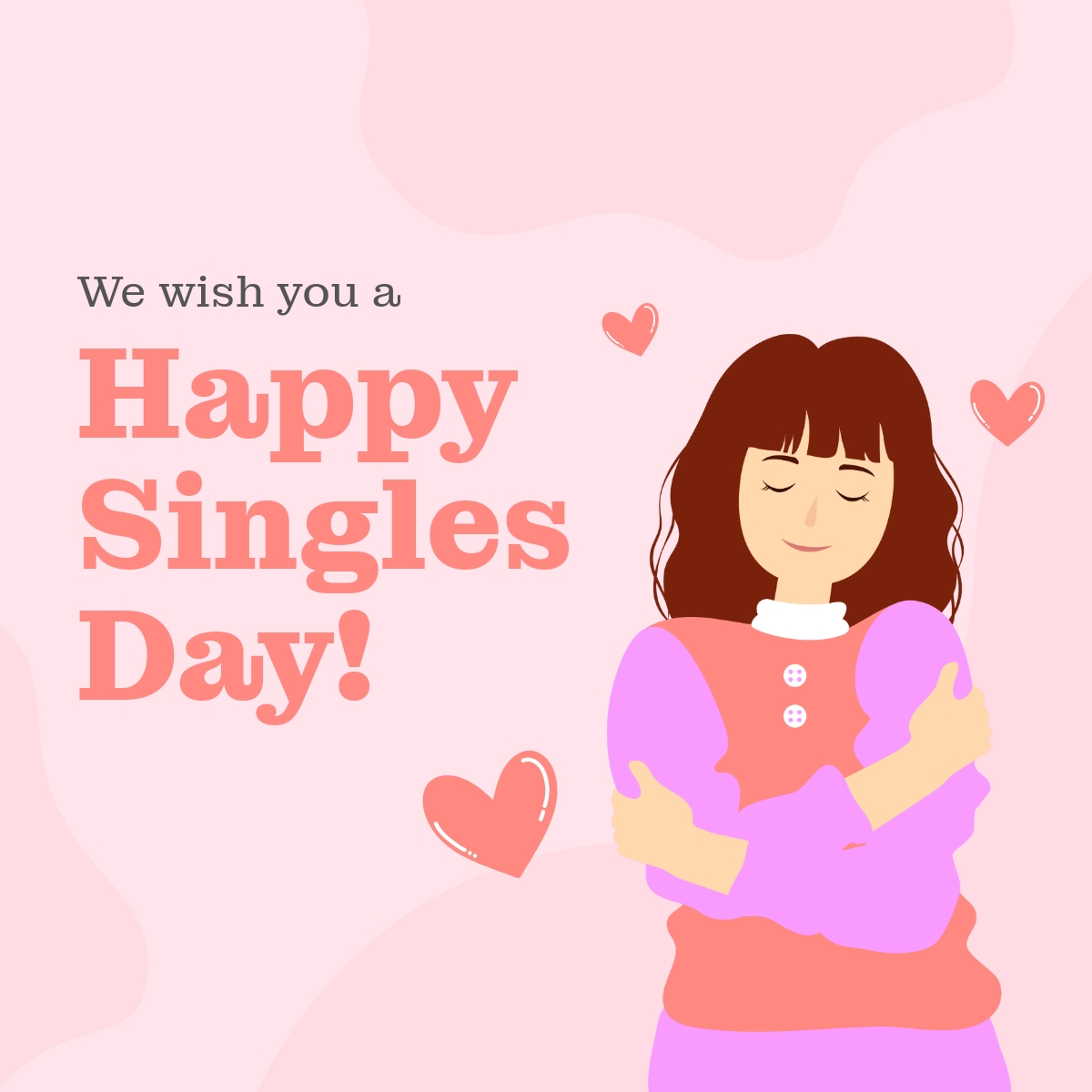 Happy Singles Day LinkedIn Post