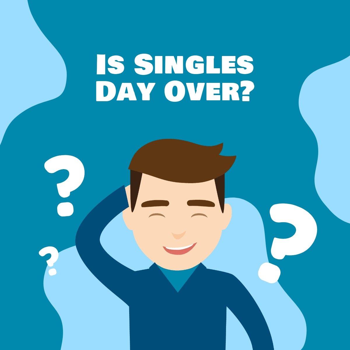 Free Funny Singles Day LinkedIn Post Template