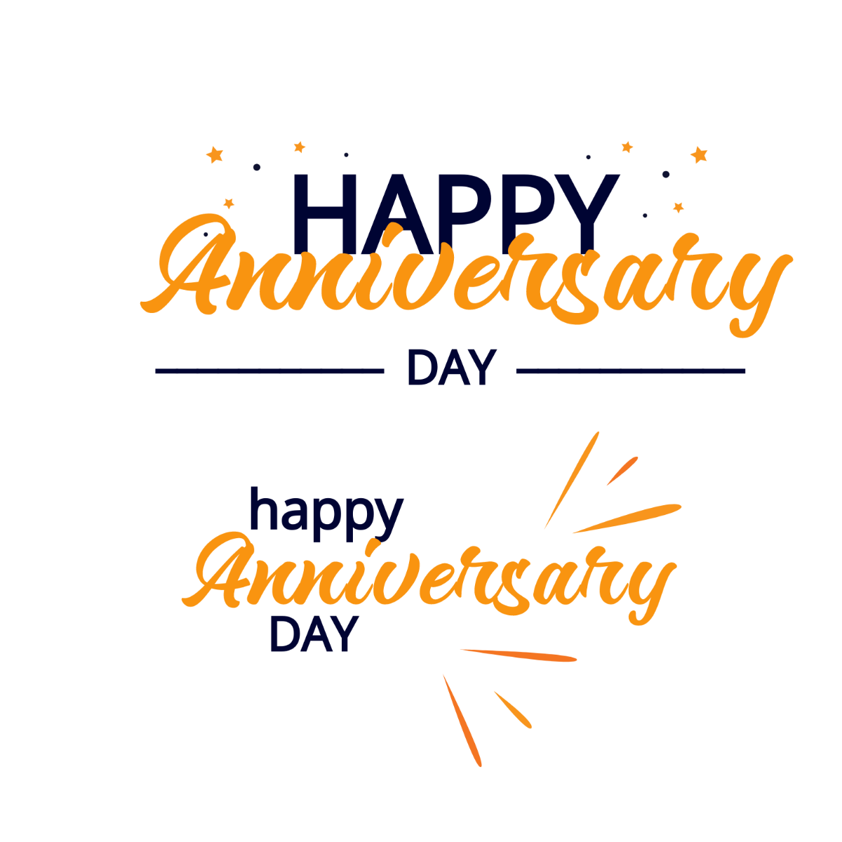 Happy Anniversary Day Vector Template