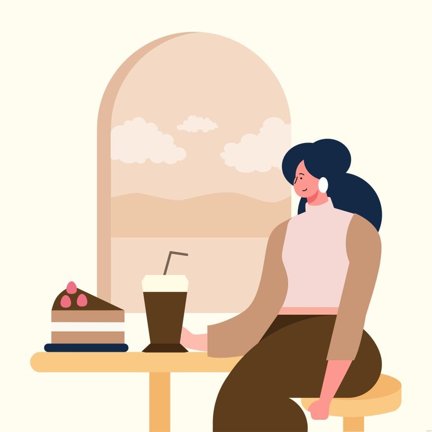 Cafe Food Illustration
