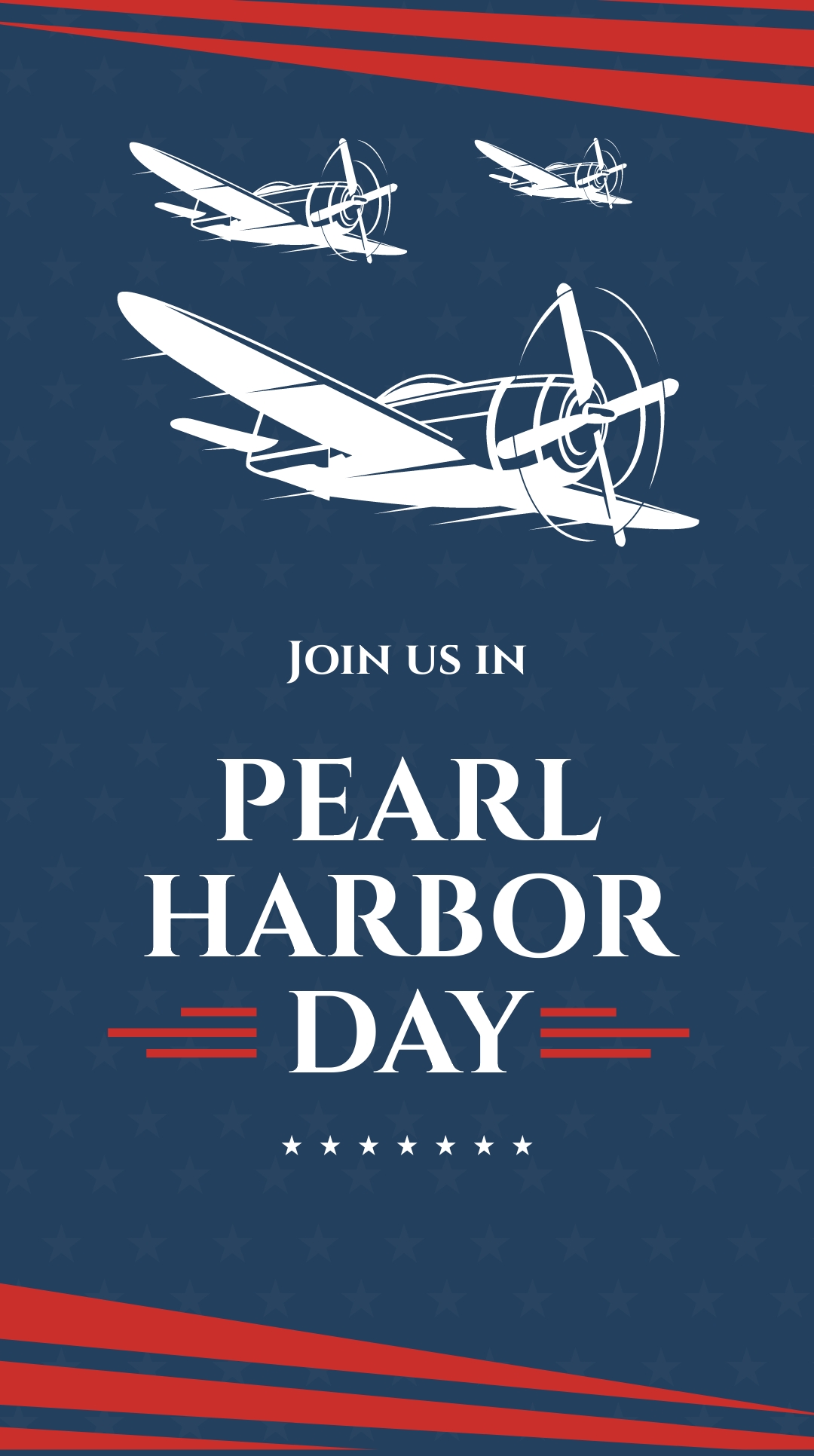 Pearl Harbor Day Event Whatsapp Post Template