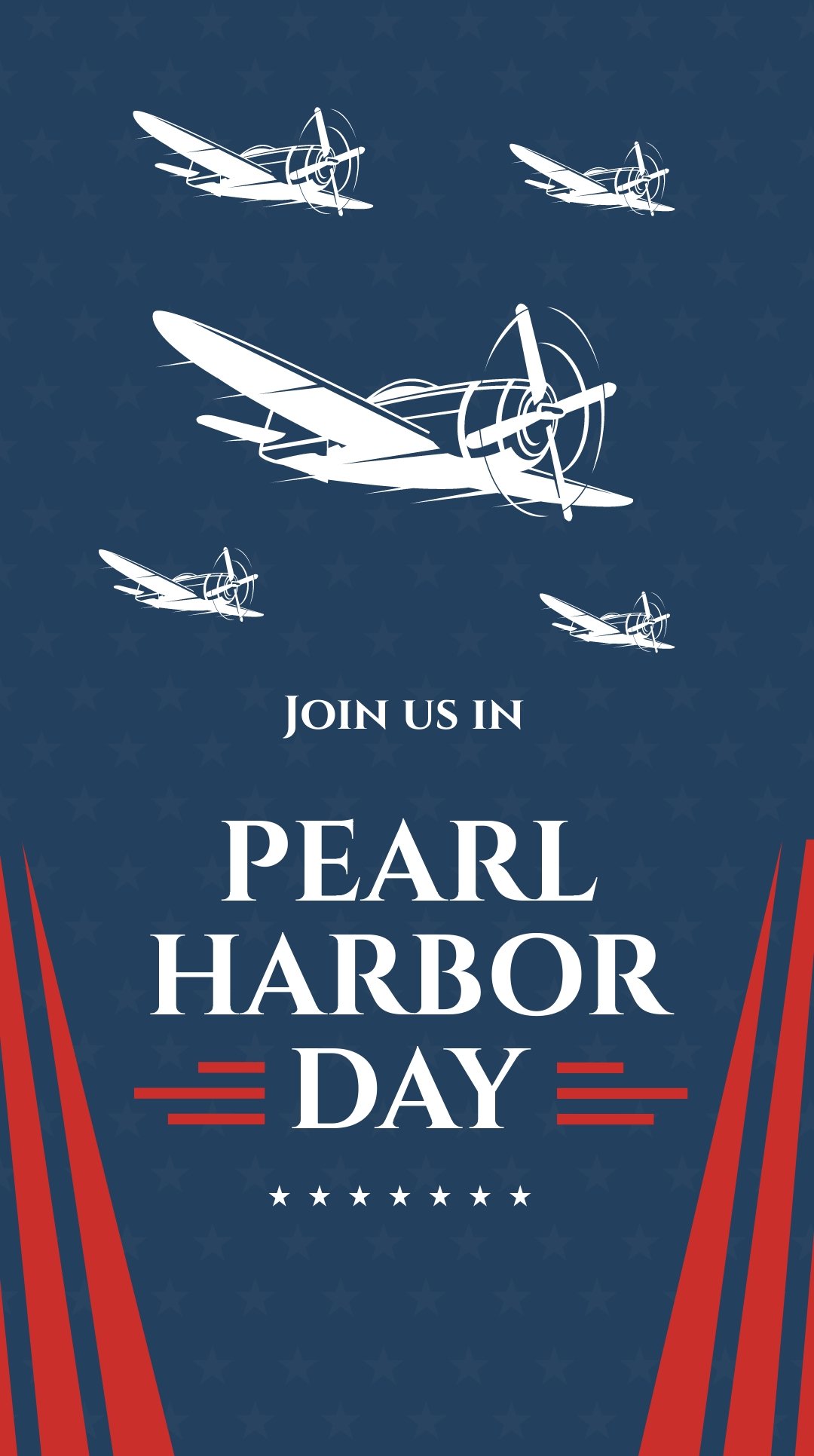 Free Pearl Harbor Day Event Instagram Story Template