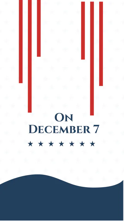 Free Pearl Harbor Day Event Instagram Story Template to Edit Online