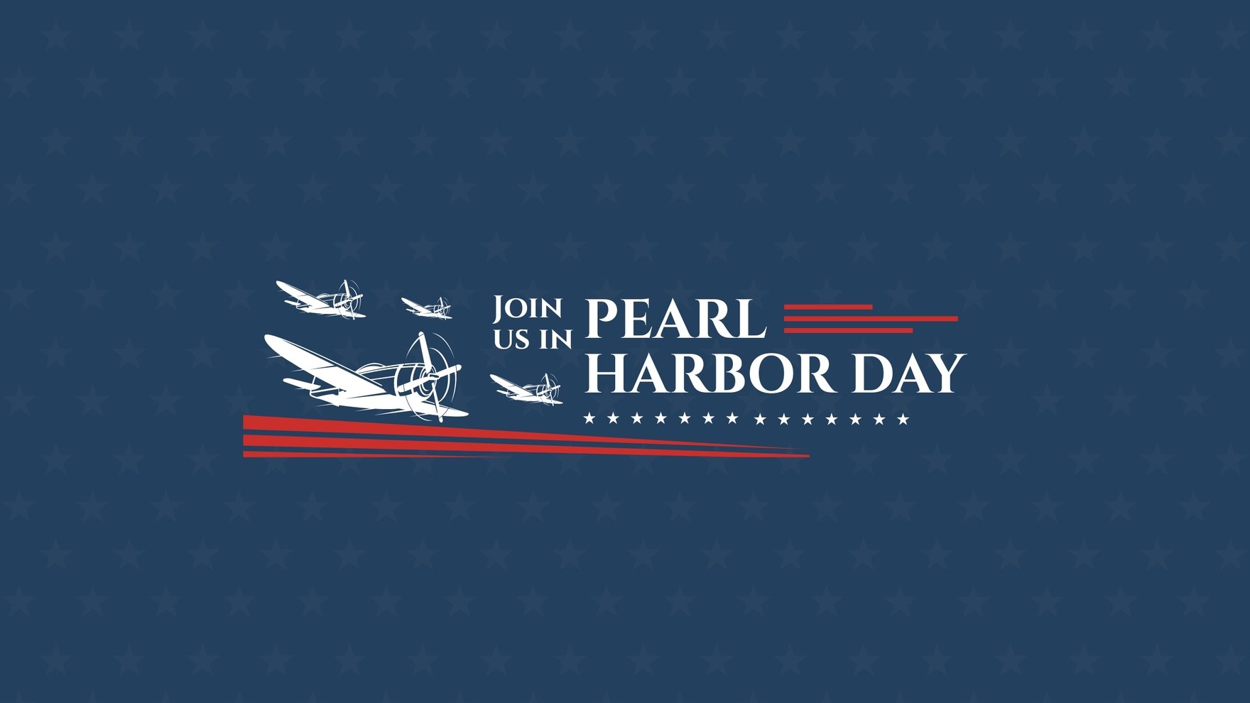 Pearl Harbor Day Event YouTube Banner Template