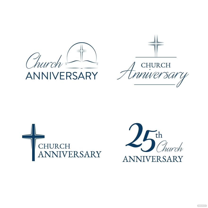 Church Anniversary Vector in Illustrator, EPS, SVG, JPG, PNG