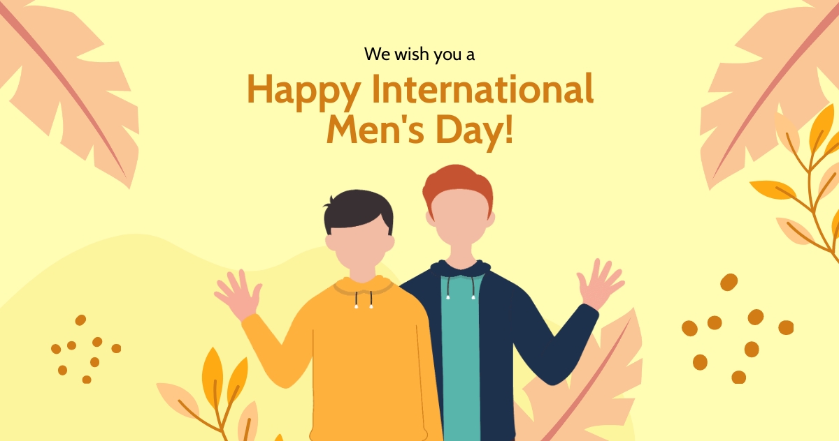 Free Happy International Mens Day Facebook Post Template