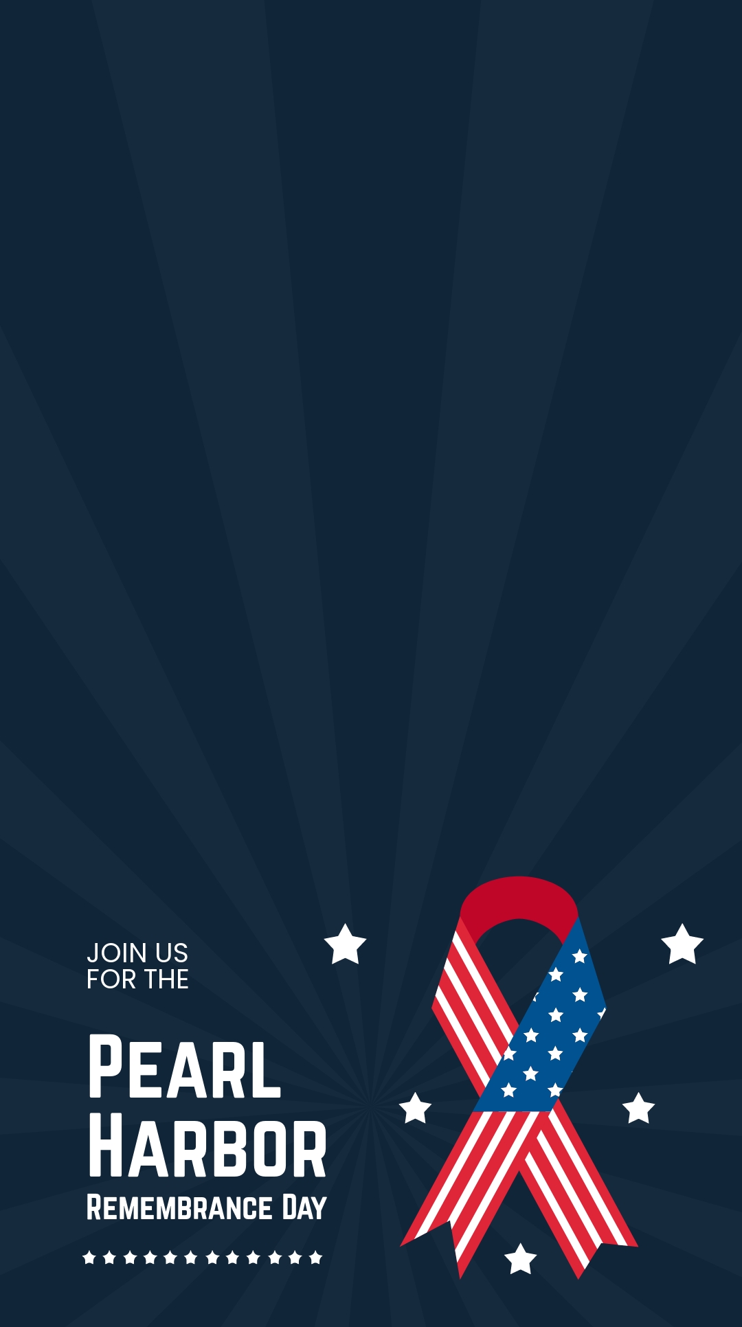 Pearl Harbor Remembrance Day Snapchat Geofilter Template