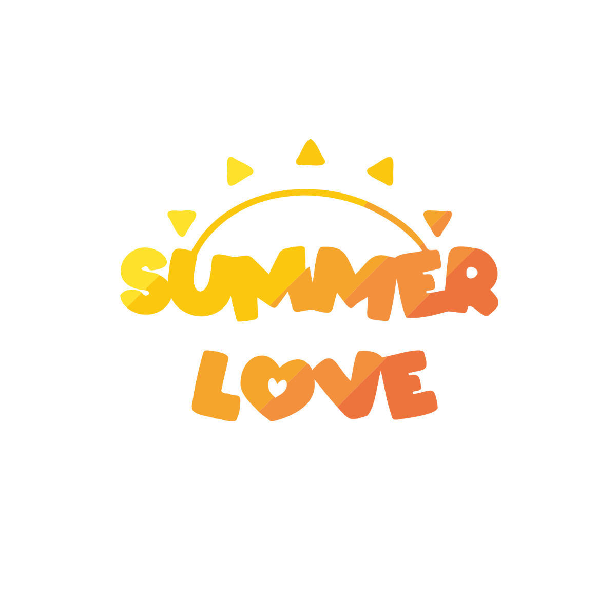 Summer Love Vector Template
