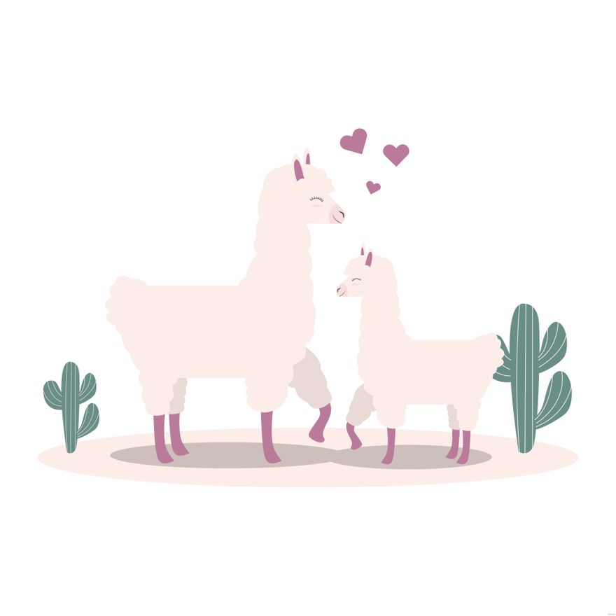 Free Llama Illustration