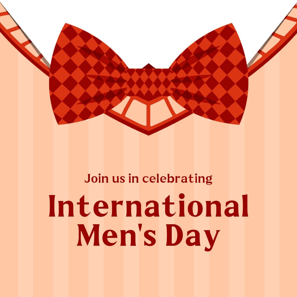 Free International Men's Day Celebration LinkedIn Post Template