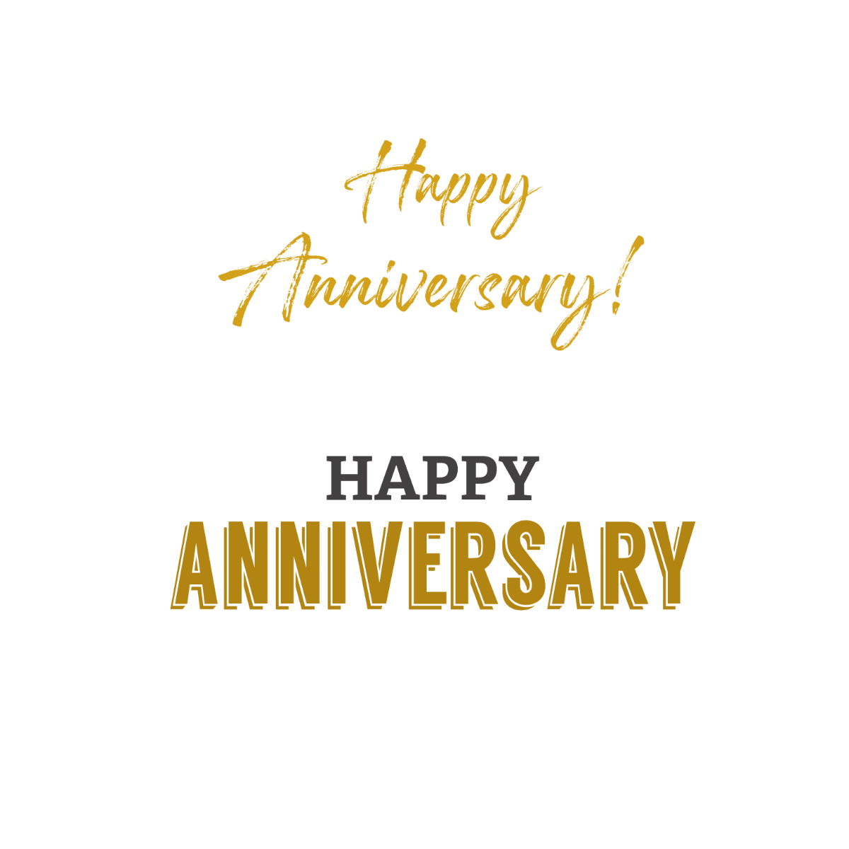 Happy Anniversary Font Vector Template