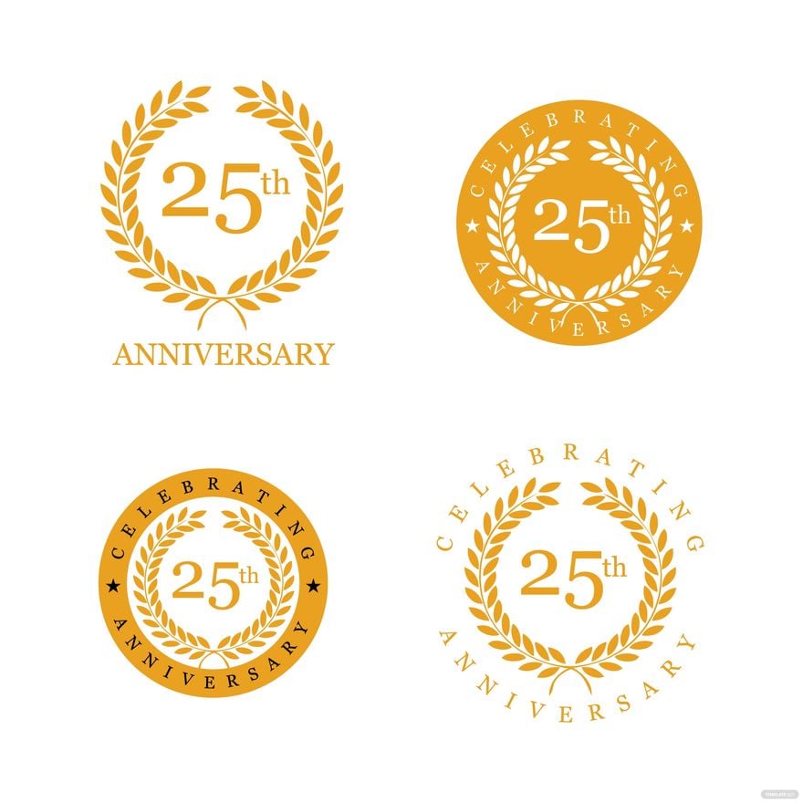 Free Happy Anniversary Logo Vector