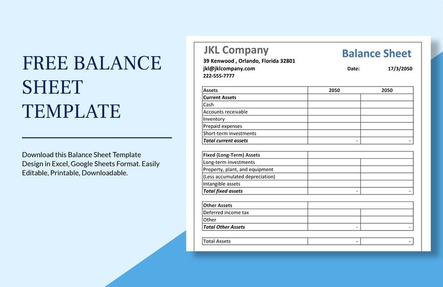 Balance Sheet Template Fillable Fill Online, Printable, Fillable, Blank ...