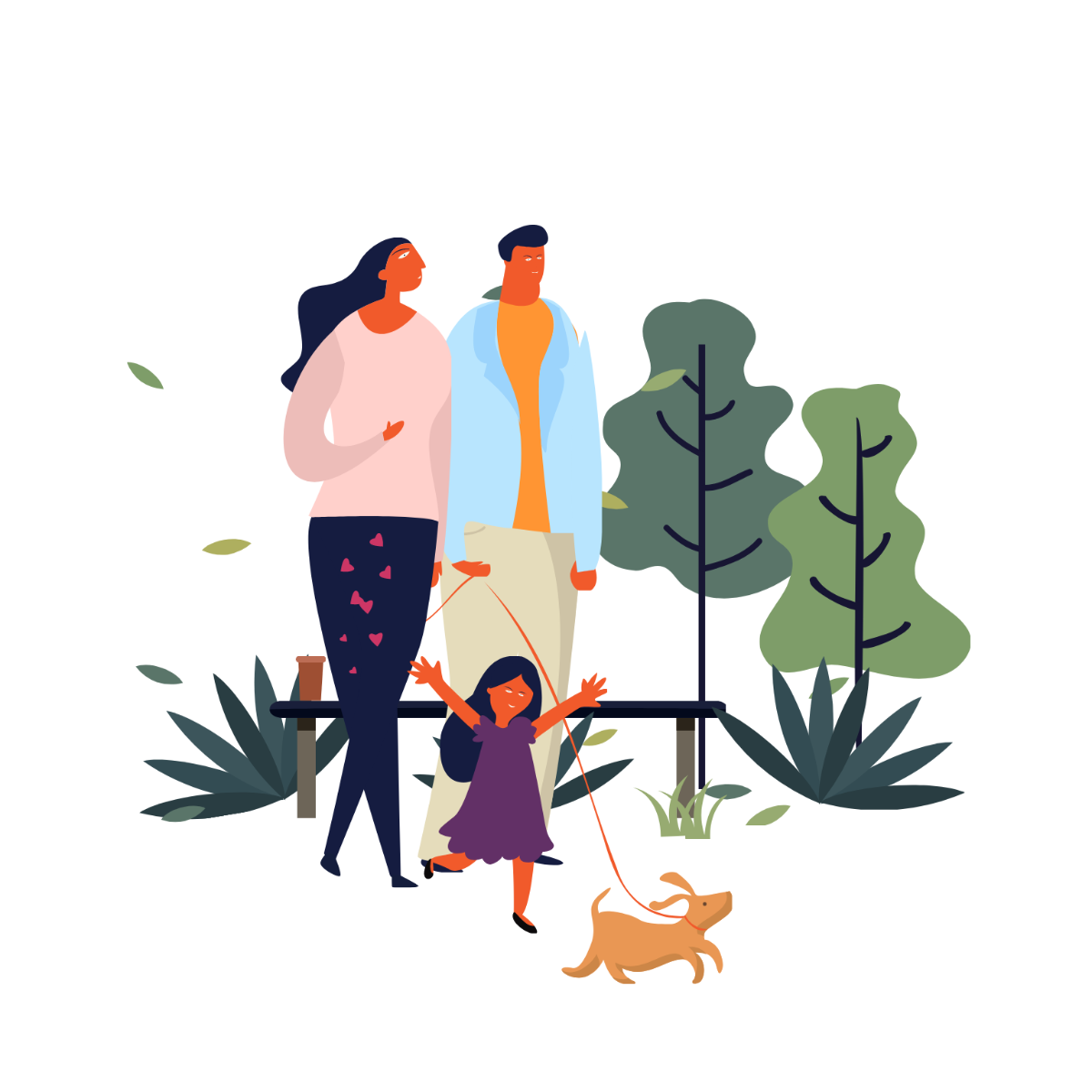 Family Love Vector Template