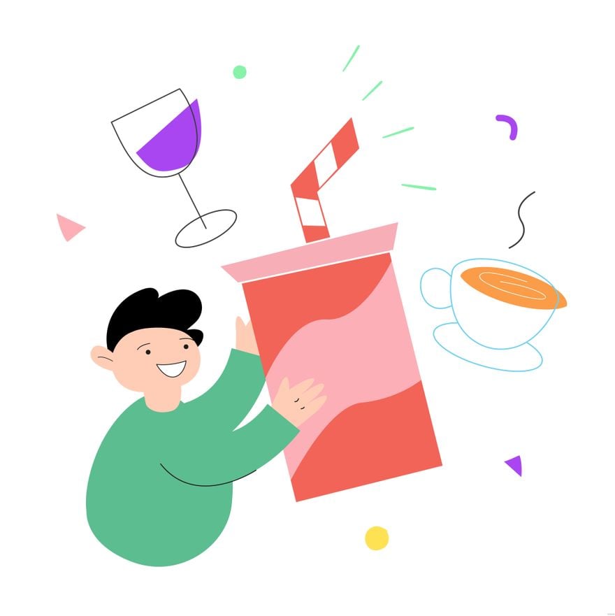 Drink Illustration in Illustrator, EPS, SVG, JPG, PNG