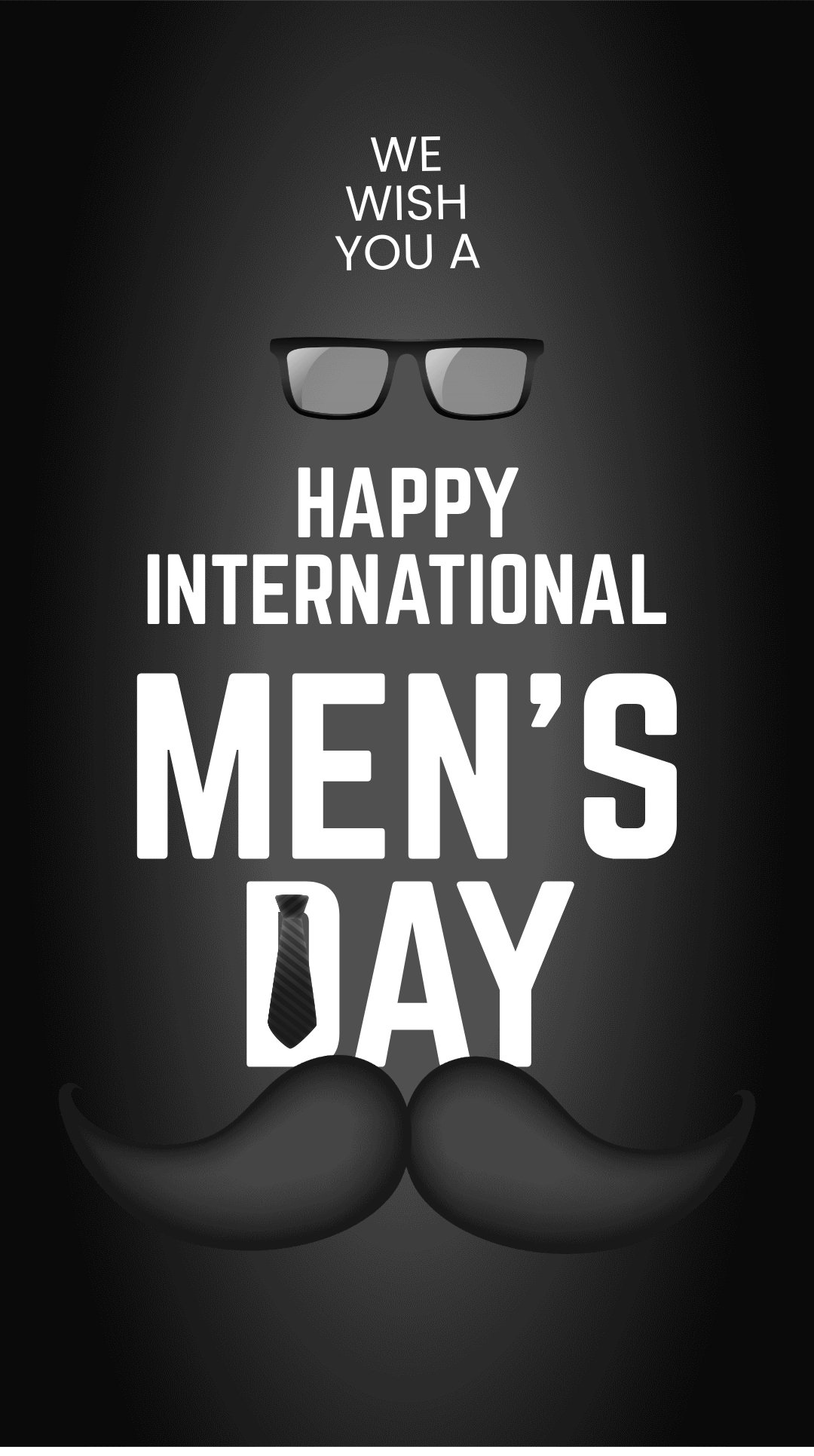 Free International Mens Day Wishes Whatsapp Post Template
