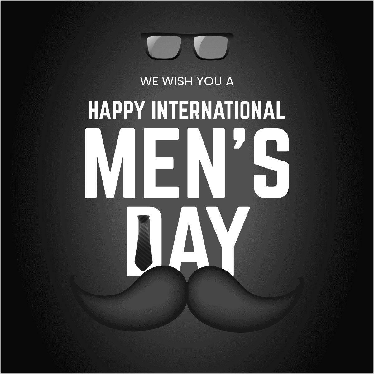 Free International Mens Day Wishes Linkedin Post Template