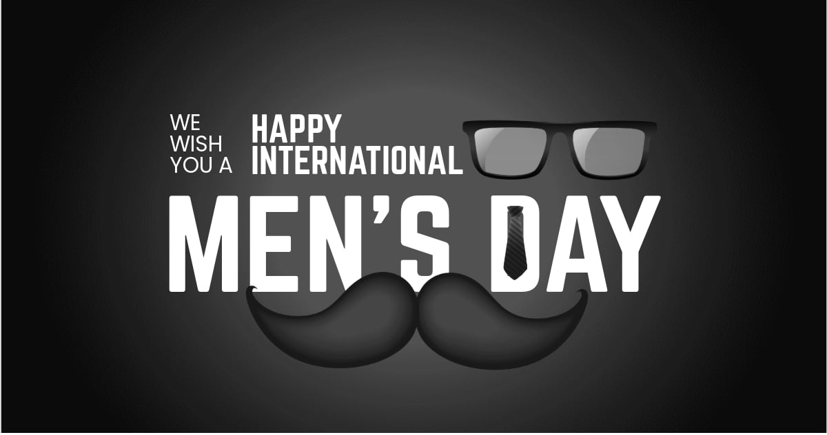 Free International Mens Day Wishes Facebook Post Template