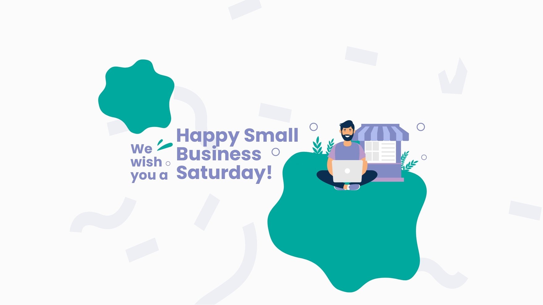 Happy Small Business Saturday Youtube Banner Template