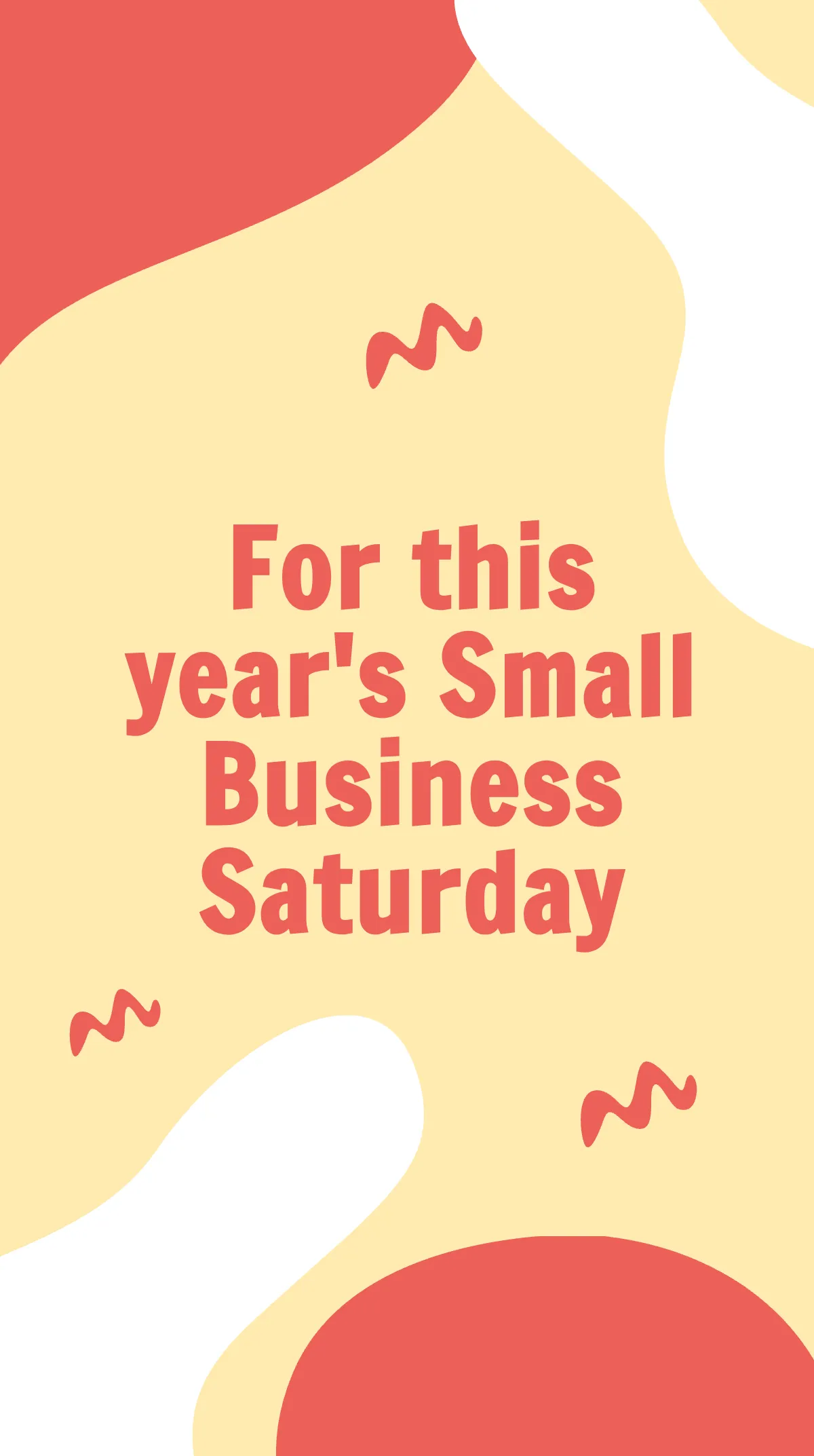 Free Small Business Saturday Promotion Instagram Story Template to Edit Online