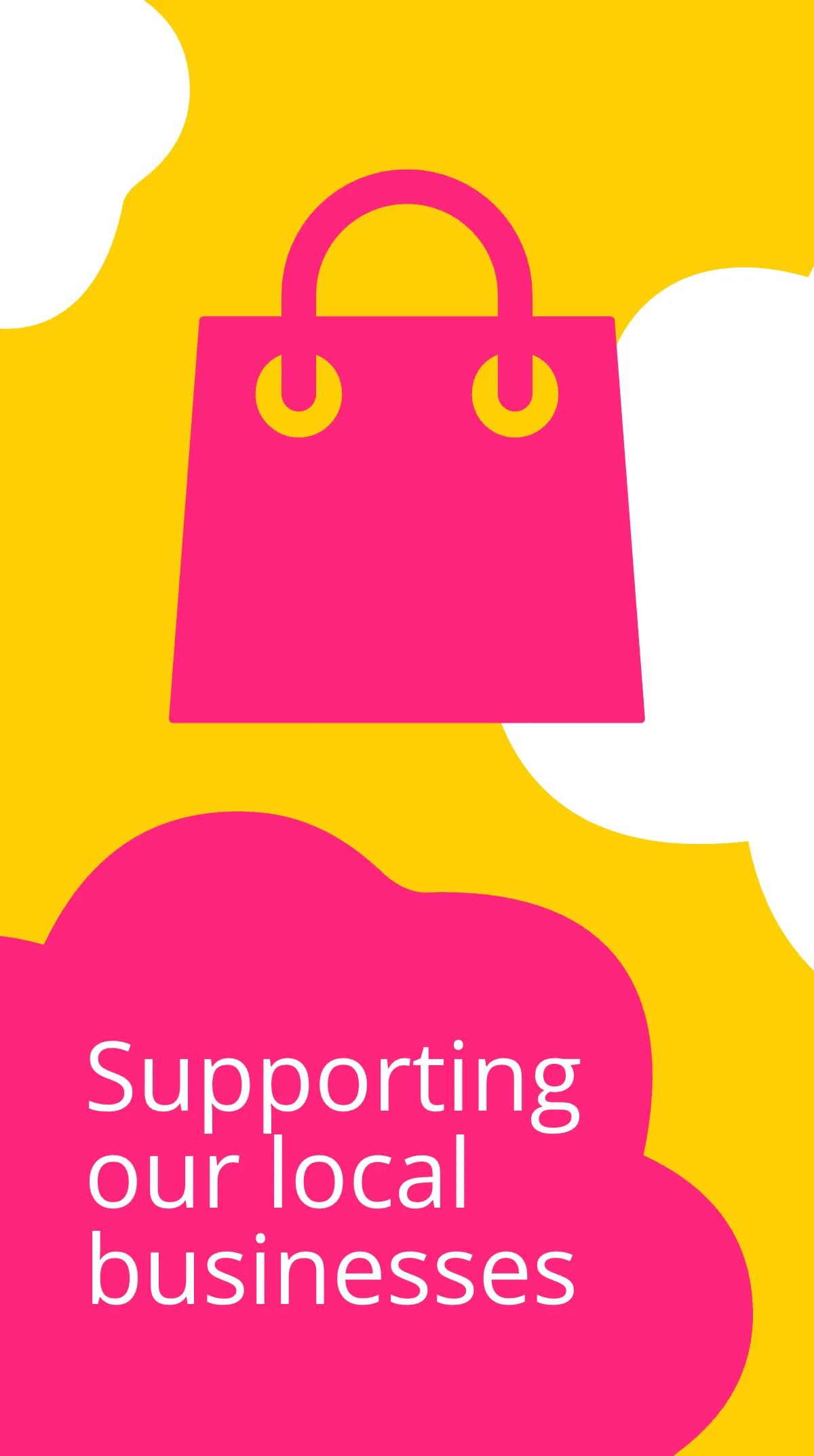 Free Support Local Instagram Story Template to Edit Online