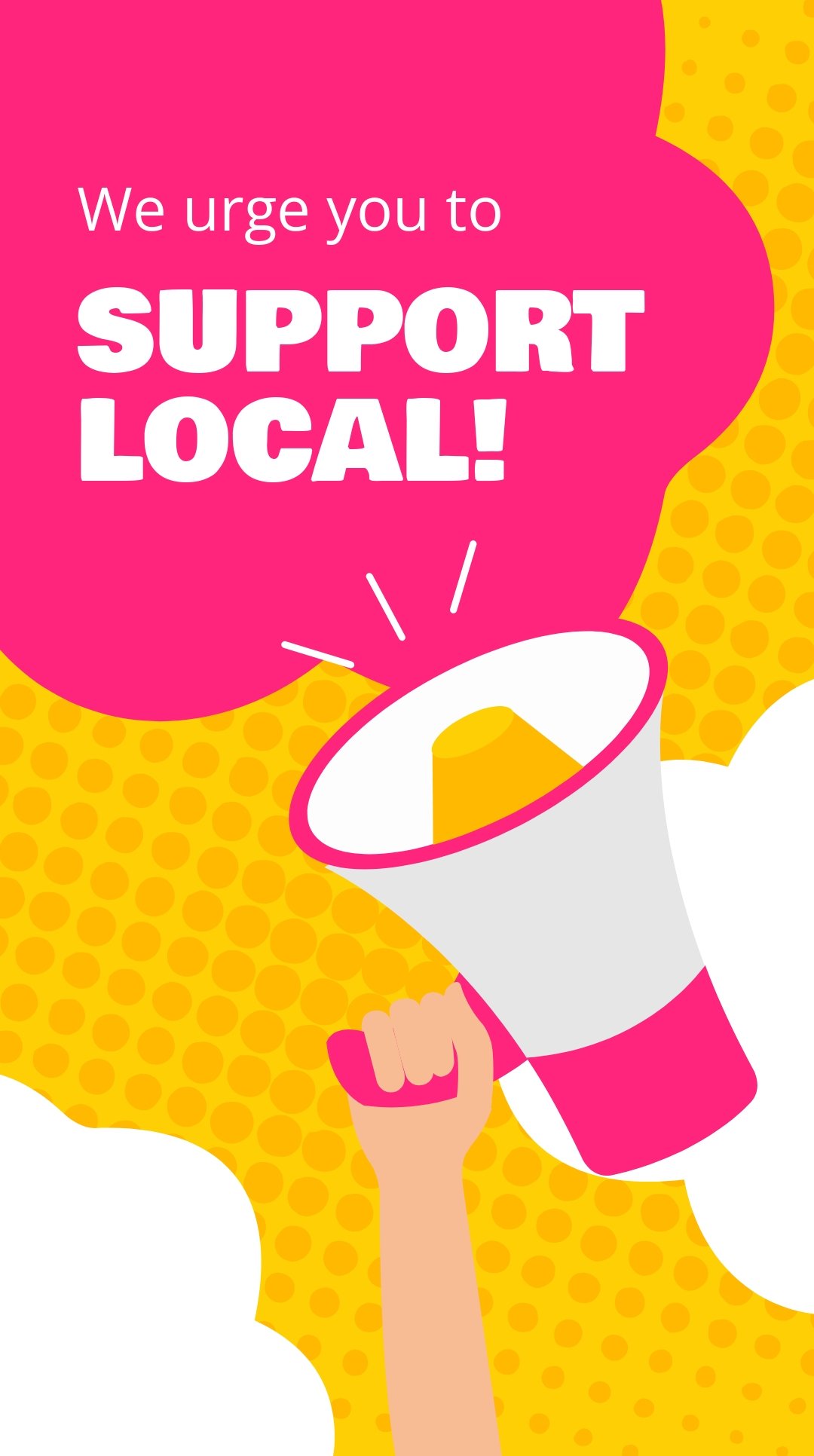 Free Support Local Instagram Story Template