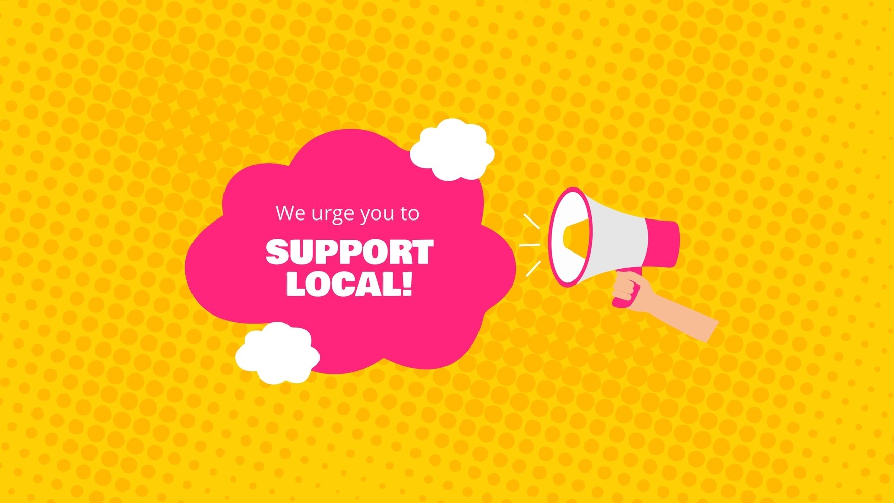 Free Support Local Youtube Banner Template