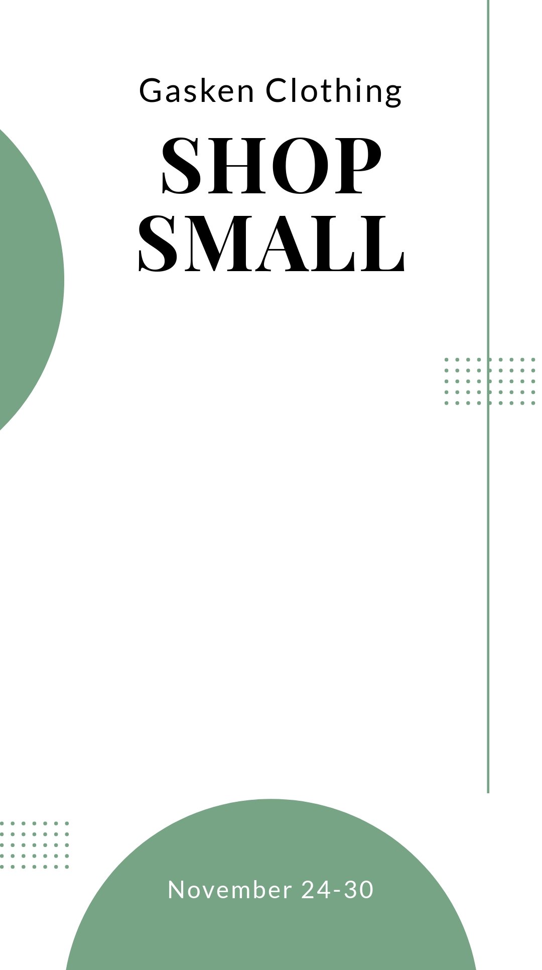 Shop Small Snapchat Geofilter Template
