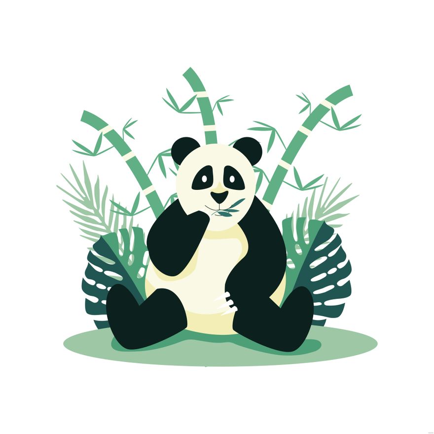 Free Panda Illustration in Illustrator, EPS, SVG, JPG, PNG