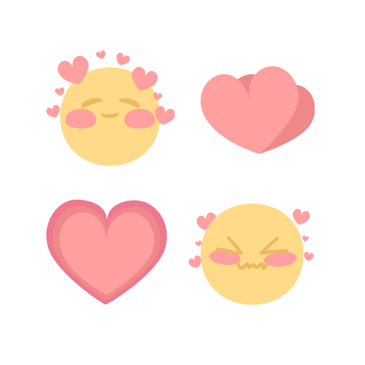 Free Love Emoji Vector Template