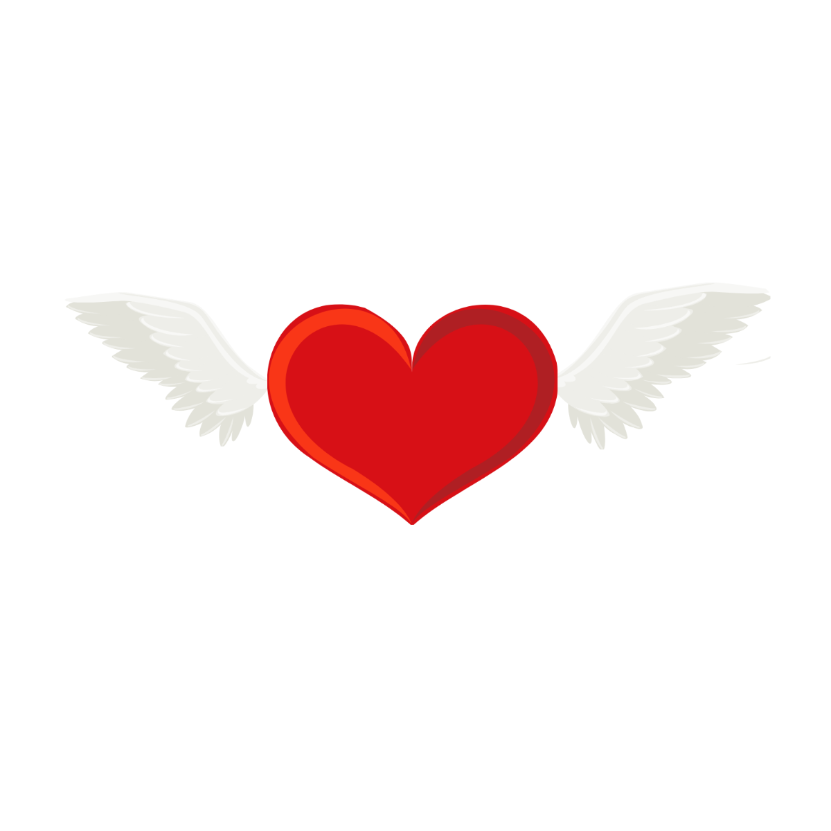Flying Love Vector Template