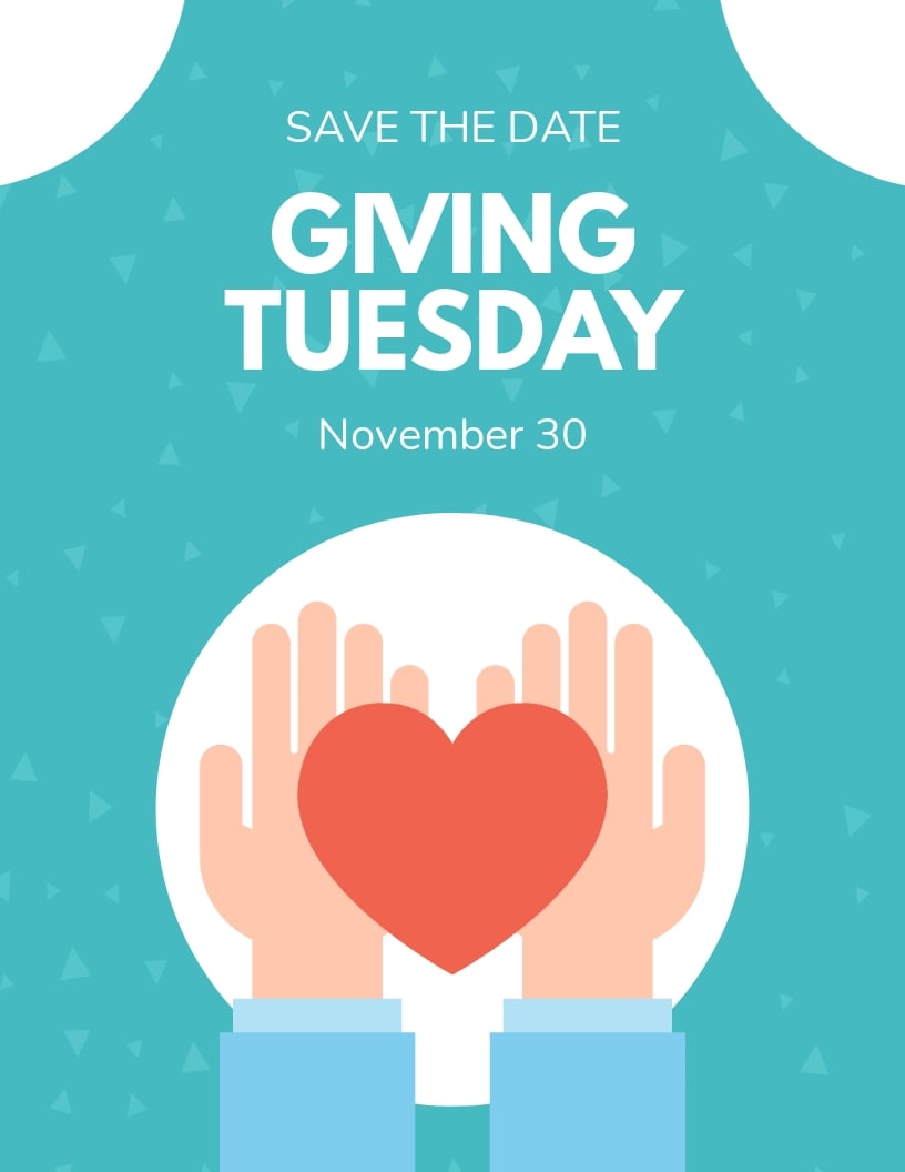 Giving Tuesday Flyer Template in Word, Publisher, Google Docs, Pages