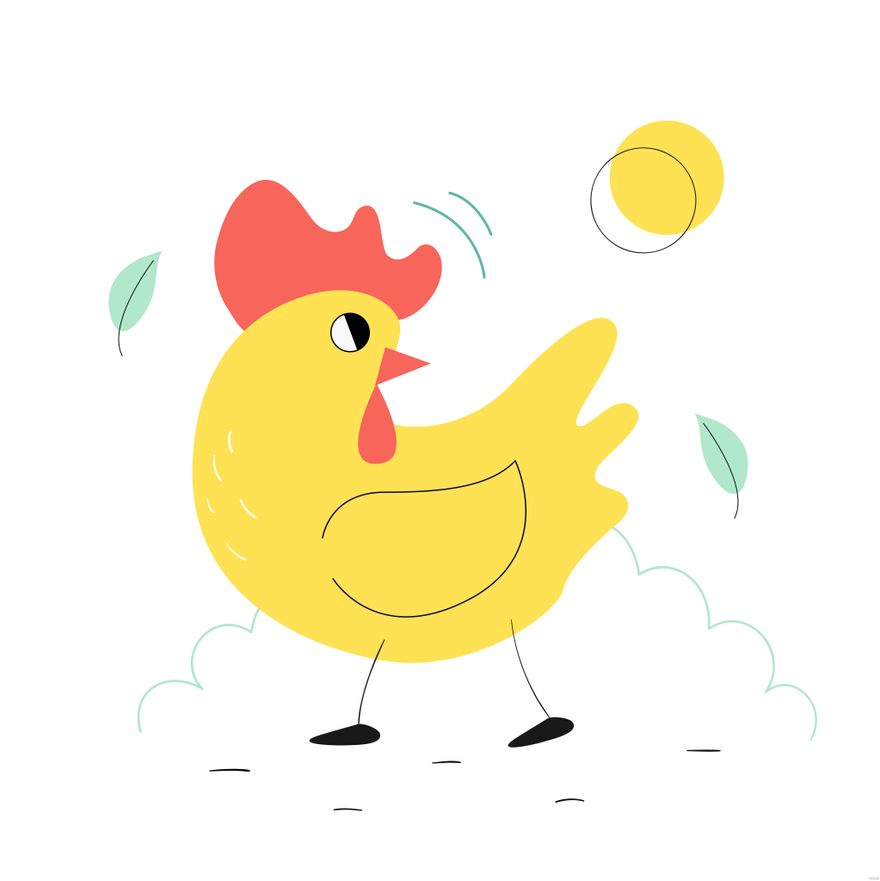 Free Rooster Illustration in Illustrator, EPS, SVG, JPG, PNG