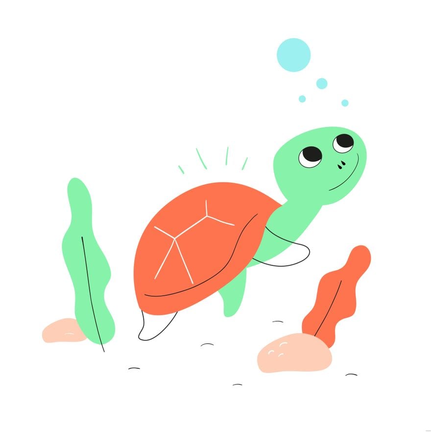 Free Sea Turtle Illustration
