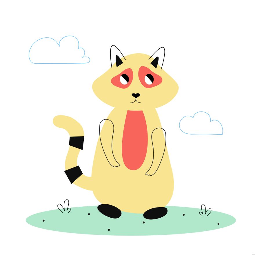 Free Raccoon Illustration in Illustrator, EPS, SVG, JPG, PNG